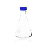 ULAB 34oz Erlenmeyer Flasks with Blue Caps