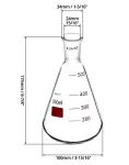 500 mL Borosilicate Glass Erlenmeyer Flask