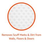 Amazon Basics Durable Cleaning Erasers, 14 Count