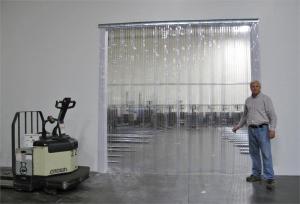Vinyl Strip Curtain Door Kit - 11 ft Wide