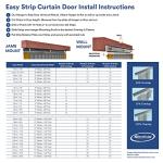 Vinyl Strip Curtain Door Kit - 11 ft Wide