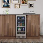 Avallon 15-Inch Wide Beverage Center with LED Light
