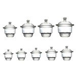 KimLab 120mm Glass Desiccator Jar with Plate
