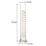 250ml Graduated Borosilicate Glass Measuring Cylinder