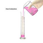 250ml Graduated Borosilicate Glass Measuring Cylinder