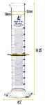 EISCO 500mL Graduated Cylinder with Protective Collar
