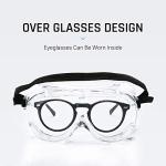 Clear Anti-Fog Safety Goggles for Eyeglass Wearers