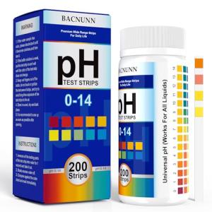 Universal pH Test Strips 0-14 - 200 Count