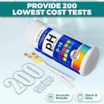 Universal pH Test Strips 0-14 - 200 Count