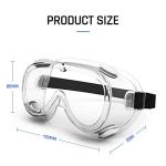 Clear Anti-Fog Safety Goggles for Eyeglass Wearers