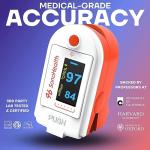 SonoHealth Medical Grade Pulse Oximeter with Bluetooth