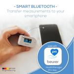 Beurer Bluetooth Digital Pulse Oximeter with Accessories