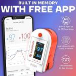 SonoHealth Medical Grade Pulse Oximeter with Bluetooth