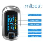 mibest Dual Color OLED Finger Pulse Oximeter