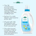Aleva Naturals Gentle Baby Laundry Liquid, 40 Loads