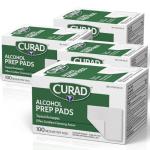 CURAD Thick Alcohol Prep Pads - 4 Box Set