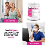 CaviWipes Germicidal Cleaner Disinfecting Wipes, 160 Count