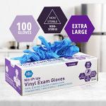 NitriPride Nitrile Vinyl Exam Gloves, X-Large 100 Count