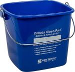 San Jamar Blue 6-Quart Cleaning Bucket