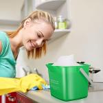 4-Pack 3 Quart Square Cleaning Buckets with Handle