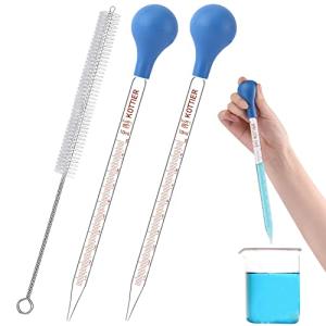 10ml Glass Pipettes with Bulb and Cleaning Brush