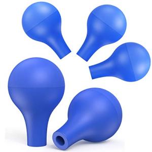 5-Pack Rubber Bulb Droppers for Pipettes