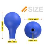 5-Pack Rubber Bulb Droppers for Pipettes