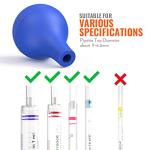 5-Pack Rubber Bulb Droppers for Pipettes