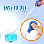 5-Pack Rubber Bulb Droppers for Pipettes