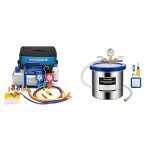 VIVOHOME 110V Vacuum Pump and AC Gauge Kit