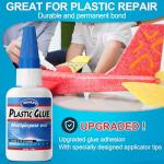 Strong Plastic Repair Super Glue - 30g x 2