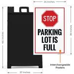 Stop Parking Lot Full Sidewalk Sign Kit