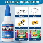 Strong Plastic Repair Super Glue - 30g x 2