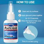 Strong Plastic Repair Super Glue - 30g x 2