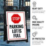 Stop Parking Lot Full Sidewalk Sign Kit