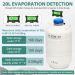 20L Aluminum Alloy Liquid Nitrogen Dewar