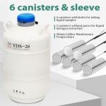 20L Aluminum Alloy Liquid Nitrogen Dewar