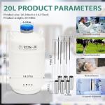 20L Aluminum Alloy Liquid Nitrogen Dewar