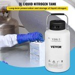 3L Aluminum Liquid Nitrogen Dewar with Canisters