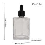 50ml Glass Dropper Bottles for Essential Oils (8pcs)