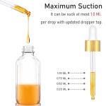 24-Pack 2 oz Clear Glass Dropper Bottles