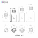 5 Pack 10ml Squeezable Plastic Dropper Bottles