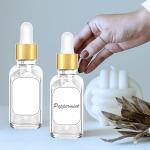 24-Pack 2 oz Clear Glass Dropper Bottles