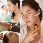 100 Pcs Mini Glass Dropping Bottles with Caps