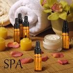 100 Pcs Mini Glass Dropping Bottles with Caps