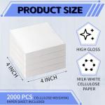2000 Pcs Cellulose Weighing Paper Sheets - 4x4