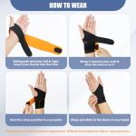 Goffing Ultra-Thin Left Wrist Brace for Support