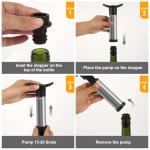 LIGTMAR Wine Saver Pump with 6 Stoppers