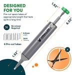 VIRALLOY No Clog Solder Sucker Tool with Nozzle