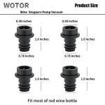 WOTOR Vacuum Wine Stoppers - 12 Reusable Sealers